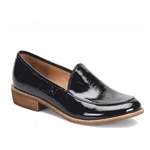 Sofft Slip-On Leather Loafers - Napoli $130 MSRP Black Patent Women's Sz 6 NEW